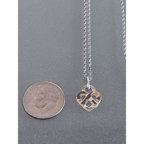 Poiray Paris Sterling Silver Heart Necklace | 16-Inch - Picture 9 of 11